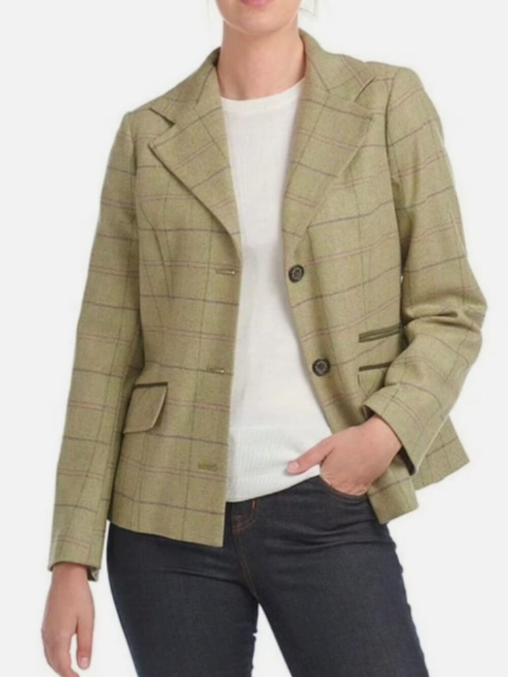 Barbour Trent Tweed Blazer / Country Check Jacket  British Elegance MSRP$450
